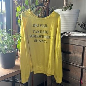 Driver Take Me Somewhere Sunny Wildfox Jumper sweatshirt